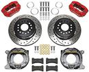 1959-64 Chev F/S Wilwood DynaPRo Low-PRofile Rear Parking Brake Kit (Red Calipers) 11" Drlled Rotors