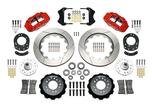 65-69 V8 Superlite 6 Big Front Brakes, 14" Slotted Rotors/Red Calipers