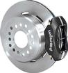1962-81 Forged Dynalite Pro Series Rear Brakes with Parking Brake, 12" Plain Rotors/Black Calipers