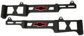 "Chevrolet & Bowtie Emblem" Linear Wire Looms, Chevy S/B V8 1959-86, 2 Per Package, Black Crinkle.