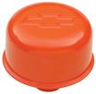 Chevy Bowtie Emblem Push-In Air Breather Cap, 3" Diameter, Orange