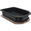 Transmission Oil Pan; with Air Cooling Tubes; For GM 4L80/4L80E; Black