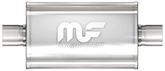 Magnaflow 5" x 8" x 14" Polished Stainless Steel Muffler with 2.5" Center Inlet / 2.5" Center Outlet