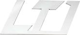 LT1 Emblem; Polished Stainless Steel; Adhesive-Backed; Universal Fit
