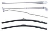 1970-81 Camaro; Windshield Wiper Arm and Blade Set ; with Recessed Wipers; Stainless Steel; Pair