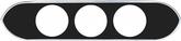1962-65 Chevy II / Nova - Billet Radio Delete Bezel Black