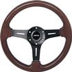 NRG 6 Bolt Woodgrain Steering Wheel with Matte Black Center