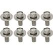 Hex Head Body Bolt Set; 3/8"-16 x 7/8"; For Hood Hinges; 8-Pieces; Stainless Steel