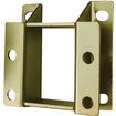 Power Brake Booster Bracket; For Flat Firewall Mounting; Fits Boosters With 3-3/8" Square Bolt Pattern; Gold Zinc Plated