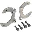 1974-78 Ford Mustang II; Caliper Bracket Set; Cast Iron; for Stock Height or 2" Drop Spindles; Pair