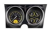 1967-68 F-Body Classic Instruments Dash Gauge Assembly-Autocross Series Black/Yellow