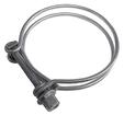 2-1/2" Double Wire Hose Clamp; Each