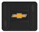 Chevrolet Rear Floor Mat; With Gold Bow Tie Logo; 17" x 14; Universal Fit