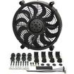 Derale Performance; High Output 14" Diameter 2-Speed Electric Fan Assembly; 11 Skewed Blades; Pusher/Puller; 2100/1500 CFM