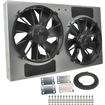Derale Performance; Dual 12" High Output Radiator Fan and Aluminum Shroud Assembly; 28-1/4''W x 17''H x 4''D