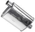 Dynomax Stainless Steel Ultra Flo 14" Sport Muffler with 2.25" Offset Inlet - 2.25" Center Outlet