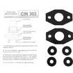 1960-73 Ford/Mercury; Polyurethane; Front Lower Shock Absorber Insulators; Mustang/Cougar/Falcon