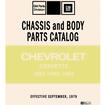 1953-80 Chevrolet Corvette; Chassis and Body Parts Catalog; Effective September 1979