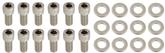 1962-96 Ford; 170/200/289/302; Valve Cover Dress-Up Bolt Set; Allen Head; 12 Pieces; For Stamped Steel
