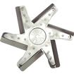 Derale Performance; 13" High Performance Stainless Steel Blade Flex Fan; with Chrome Plated Hub; Standard Rotation; 8000 RPM