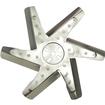 Derale Performance; 15" High Performance Stainless Steel Blade Flex Fan; with Chrome Plated Hub; Standard Rotation; 8000 RPM