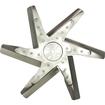 Derale Performance; 17" High Performance Stainless Steel Blade Flex Fan; with Chrome Plated Hub; Standard Rotation; 8000 RPM
