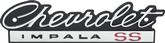 1966 Chevrolet Impala; "Chevrolet Impala SS" Grill Emblem; Made In USA; GM Licensed
