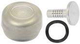 1968-73 Ford Mustang; Window Crank Handle Knob Kit; Silver Clear