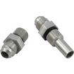 Bowler Performance 4L80-E/4L85-E; Transmission Cooler Line Fittings; For 2009 and up Case; 9/16-18 NPSM threads to -6 AN line fitting; Pair