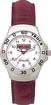 GMC 4X4 Leather Band White Face Ladies Watch