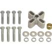 Derale Performance; 1" Universal Aluminum Fan Spacer and Hardware Set