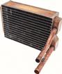 1962 Impala, Bel Air, Biscayne; Heater Core Assembly; without Air Conditioning; Copper/Brass; Measures: 9 1/2" x 6-3/8" x 2-1/2"