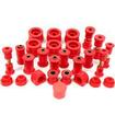 1981-87 GM Truck 4WD with Aftermarket Springs Polyurethane Hyper-Flex Master Set; Red Bushings