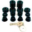 1973-80 GM Truck Crew Cab Polyurethane Cab Mount Bushing Set (Black)