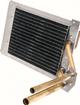 1970-74 Challanger, Barrracuda, Cuda, 1971-74 Charger, Coronet, Satellite, Road Runner; Heater Core Assembly; without AC; Copper/Brass; Measures: 7-3/4" x 6" x 2"