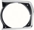 1970-72 Plymouth Duster Valiant, Scamp; Headlamp Bezel; LH Drivers Side