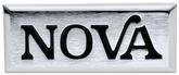 1976-77 Chevrolet Nova; "Nova" Standard Grill Emblem; with Hardware; GM Licensed