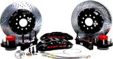 1966-72 Mopar B/E-Body Stock Disc Spindles Baer 14" Extreme+ Front Brake Set with Black Calipers