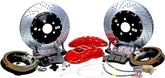 1955-57 Chevrolet Car with Ford 9" Baer Extreme+ 14" Rear Disc Brake Set  with Red Caliper