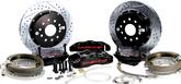 1955-57 Passenger Car with Ford 9" Bearing Baer 114" Pro+ Rear Disc Brake Set with Black Calipers