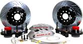 1955-57 Chevrolet w/Heidt's/Ride Tech 2" Drop Extrem+ 14"Front Disc Brake Set with Silver Calipers