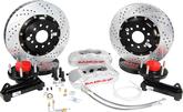 1958-70 Chevy Full Size w/CCP Drop Spindles Baer Pro+ 14" Front Disc Brake Set with Silver Calipers