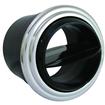 Under Dash Ball Louver Black Pod w/ Polished Aluminum Louver for 2.5-Inch Hose
