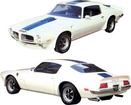 1970-72 Trans-Am White Hood Decal for Blue Car