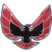 1974-76 Firebird; Bird Front End Panel Emblem; Red/Black