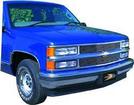 1994-98 Chevrolet CK Series Pickup, Silverado, Suburban, Tahoe with Brushed Finish; Grille Insert