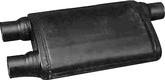 Flowtech Terminator&trade; Muffler; With 2-1/2" Offset Inlet; 2-1/2" Offset Dual Outlet