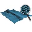 1962-67 Chevy II, Nova; Molded Carpet and Underlay Kit; 2 Door; Auto Trans; Medium Blue