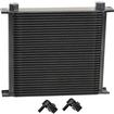 Derale Performance; Series 10000 Stack Plate Oil Cooler; 34 Row; with 90 x 3/8" Swivel Hose Barb Fittings; 13" x 10-7/8"