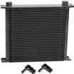 Derale Performance; Series 10000 Stack Plate Oil Cooler; 34 Row; with 90 x 1/2" Swivel Hose Barb Fittings; 13" x 10-7/8"